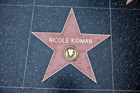 Hollywood Walk Of Fame Nicole Kidman achievement in the entertainment industry star